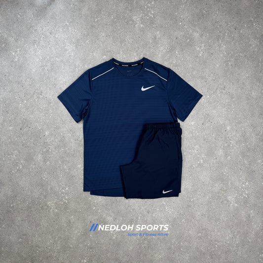 Nike Miler Set | Navy Miler and 7in Challenger Shorts