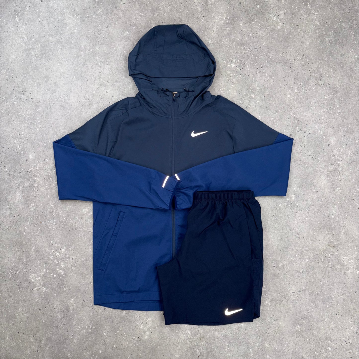 Nike Windrunner Jacket & Challenger Short Set- Thunder Blue