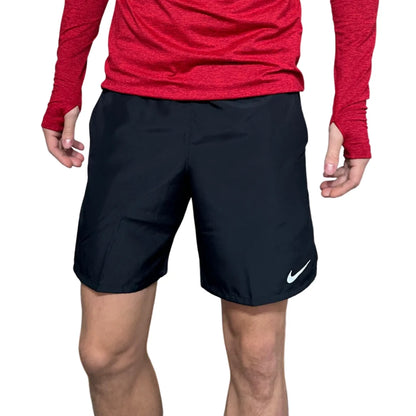 Nike Black Miler SS Shirt and Black Challenger 7inch Shorts