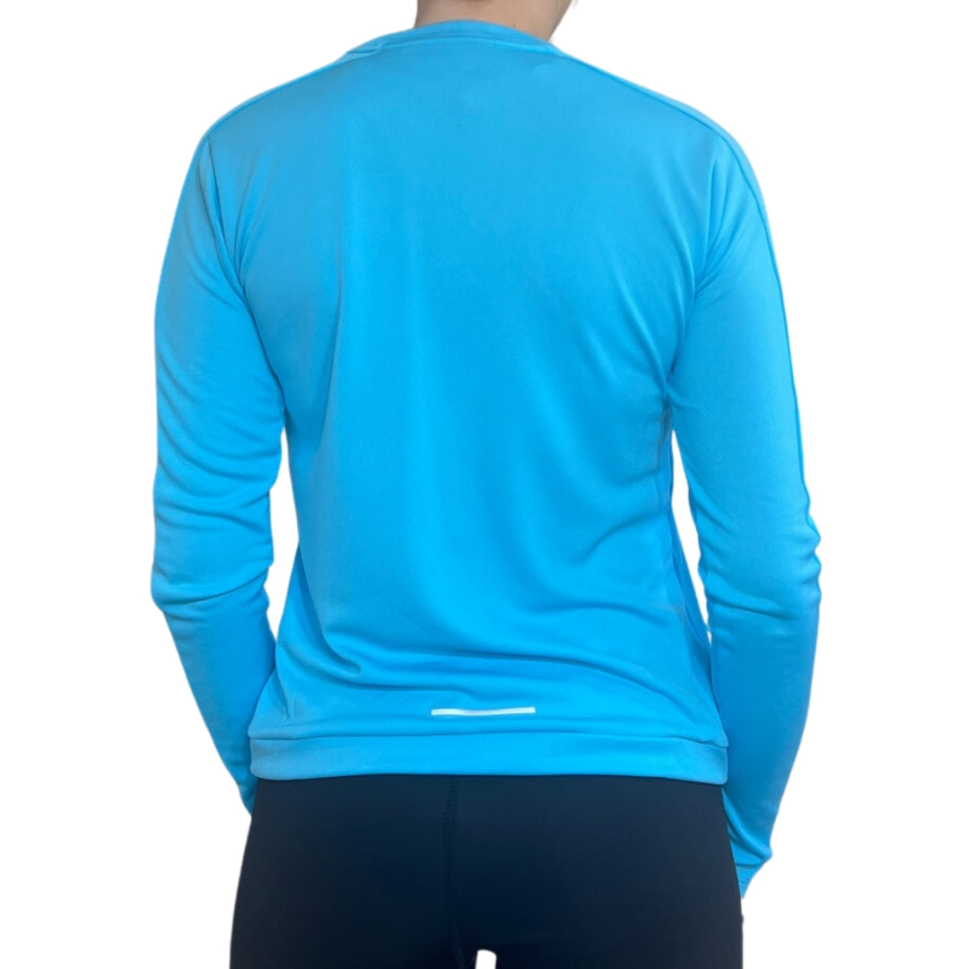 Nike Dri-FIT Crew Neck Long Sleeve Tee - Baltic Blue