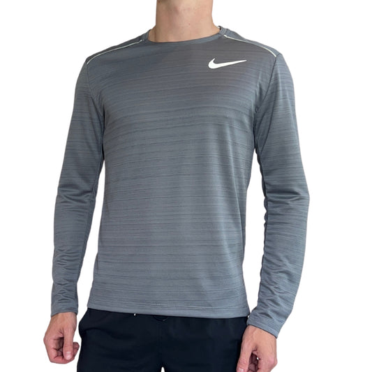 Nike Miler Long Sleeve - Grey