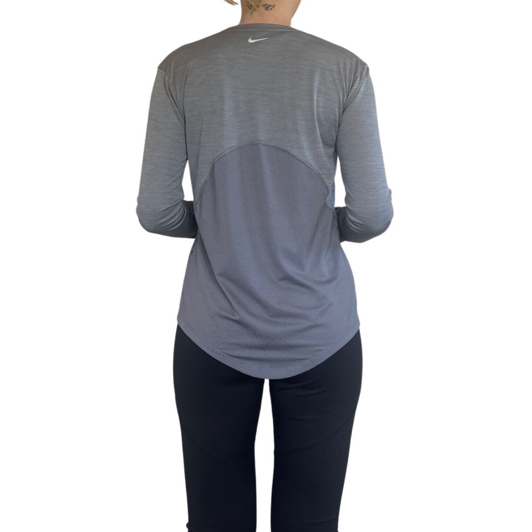 Nike Miler Long Sleeve - Gunsmoke/Heather