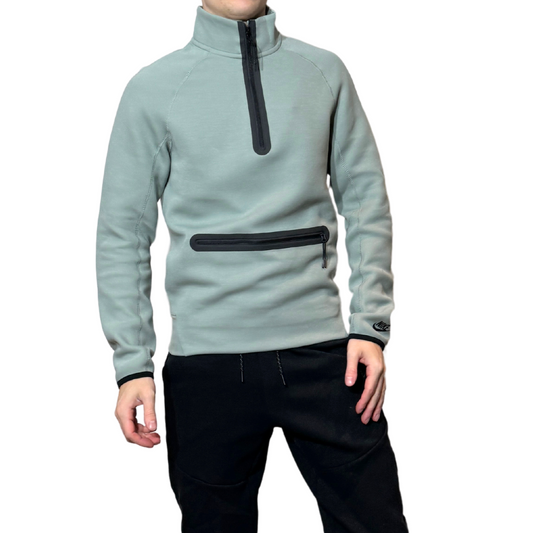 Nike Sportswear Tech Fleece 1/2 Zip  - Mica Green/Black