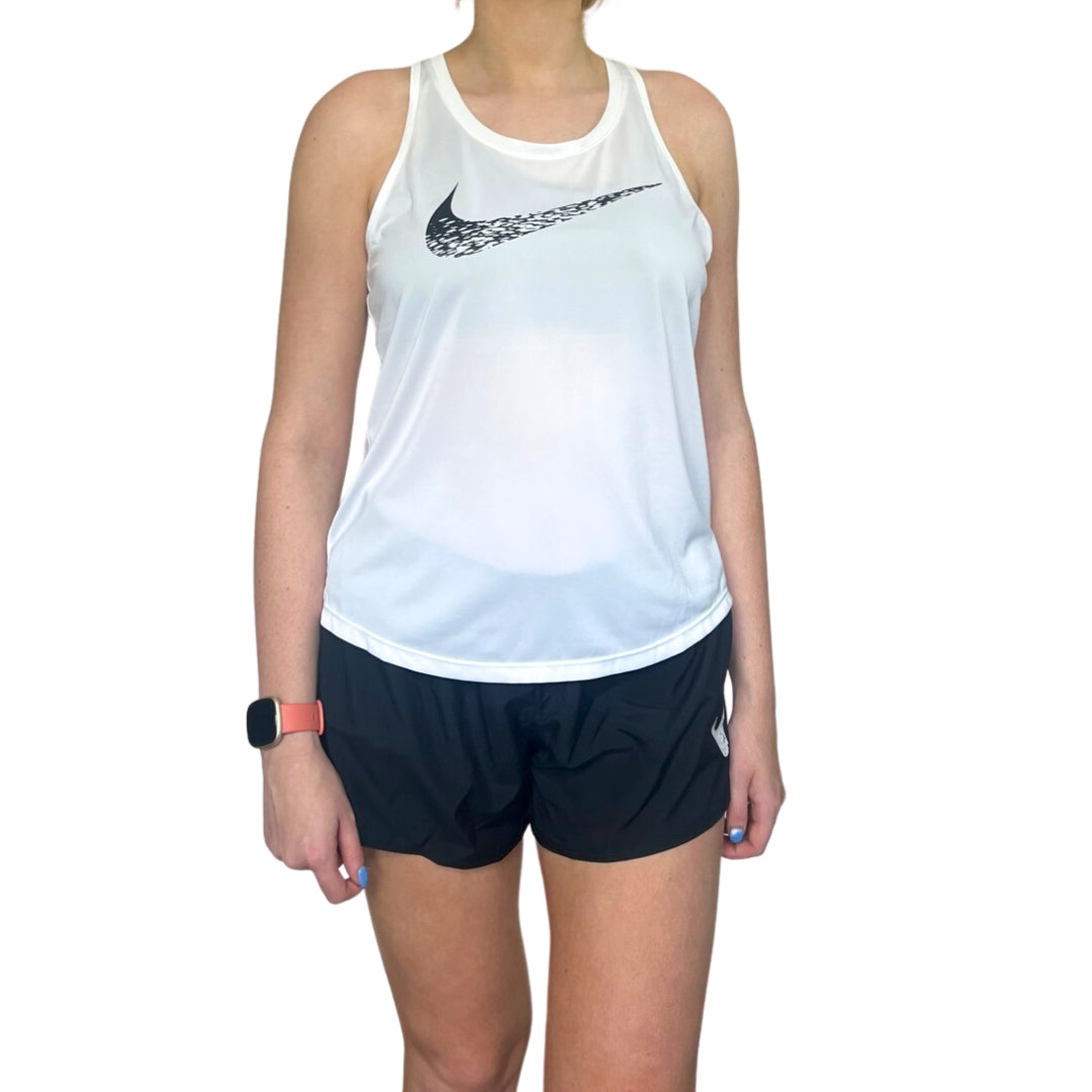 Nike Swoosh Run Tank - White