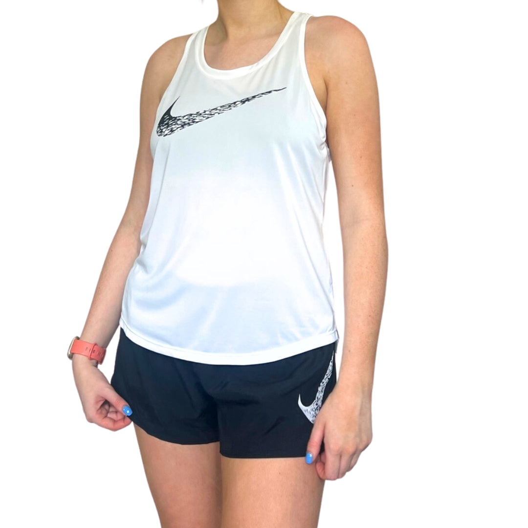 Nike Swoosh Run Tank - White