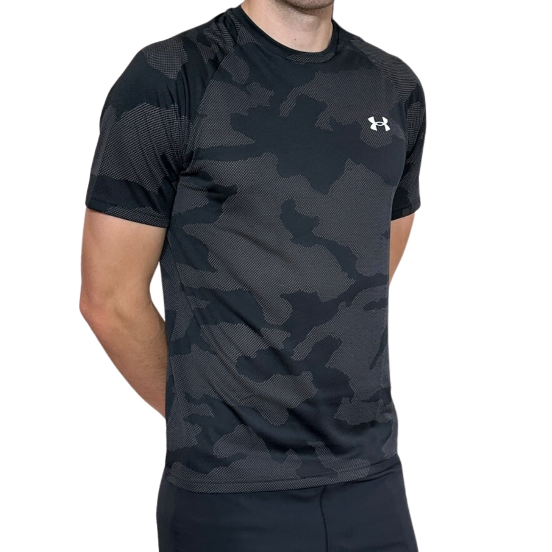 UA Velocity Jacquard Tee - Black