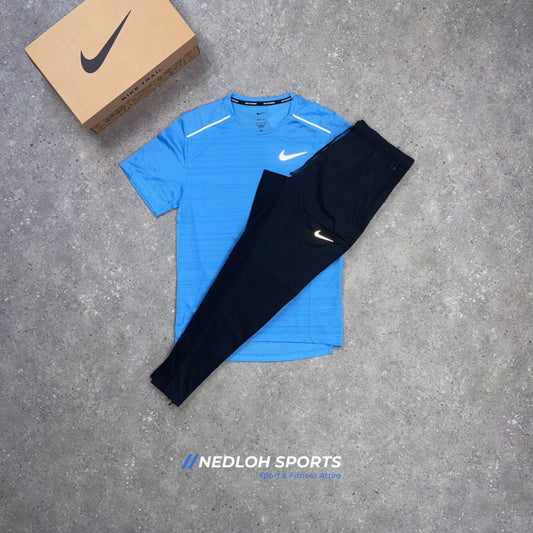 Nike Miler Set | University Blue Miler & Black Phenom Trouser