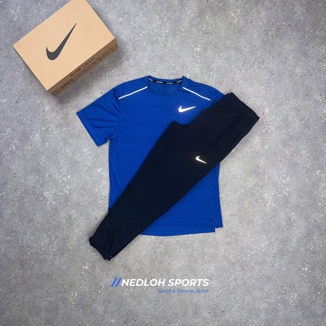 Nike Miler Set | Blue Miler & Black Challenger Bottoms