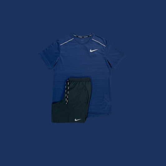 Nike Set- Navy Miler and Black Flex Stride Shorts 7in